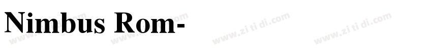 Nimbus Rom字体转换